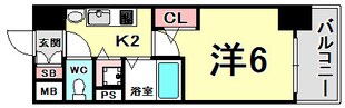 プレサンス三宮ルミネスの物件間取画像